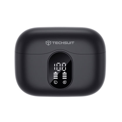 Kit mains libres Bluetooth Techsuit CW3 WaveBeat 100, TWS, ANC, Noir