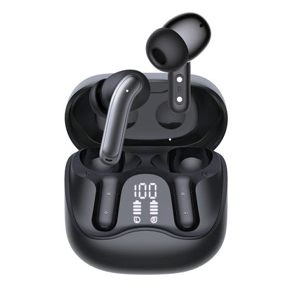 Kit mains libres Bluetooth Techsuit CW5 EchoFit Pro, TWS, ANC, MultiPoint, Noir