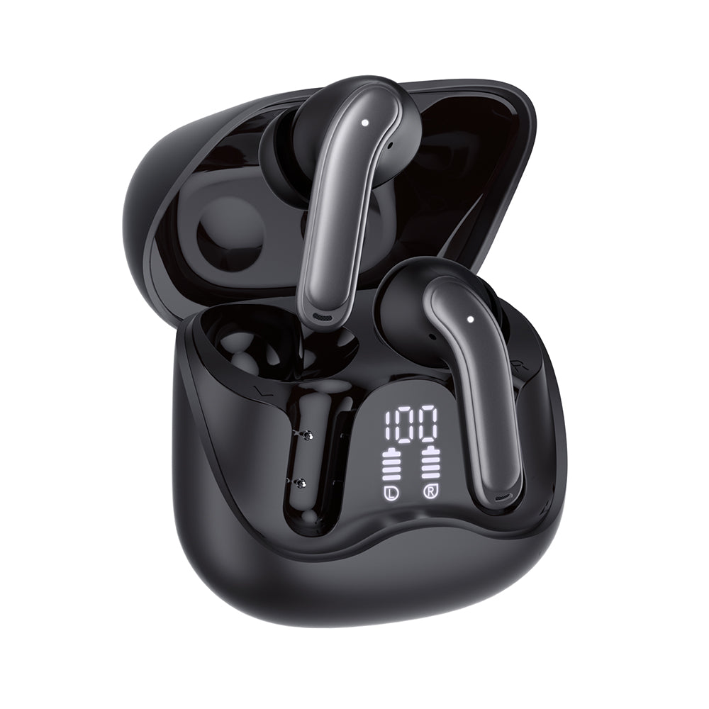 Kit mains libres Bluetooth Techsuit CW5 EchoFit Pro, TWS, ANC, MultiPoint, Noir
