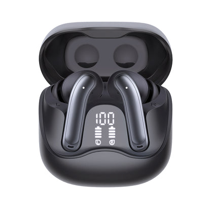 Kit mains libres Bluetooth Techsuit CW5 EchoFit Pro, TWS, ANC, MultiPoint, Noir