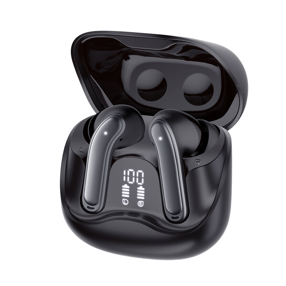 Kit mains libres Bluetooth Techsuit CW5 EchoFit Pro, TWS, ANC, MultiPoint, Noir