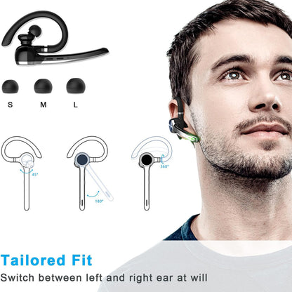 Casque Call Center Bluetooth Techsuit Hearyo A6L, Noir