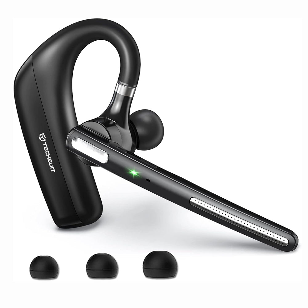 Kit mains libres Bluetooth Techsuit PowerTalks G6, MultiPoint, A2DP, Noir