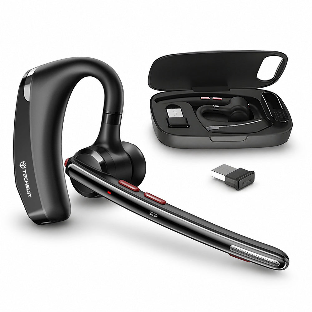 Casque Call Center Bluetooth Techsuit SoundForce Pro G10, A2DP, Noir