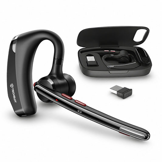 Casque Call Center Bluetooth Techsuit SoundForce Pro G10, A2DP, Noir
