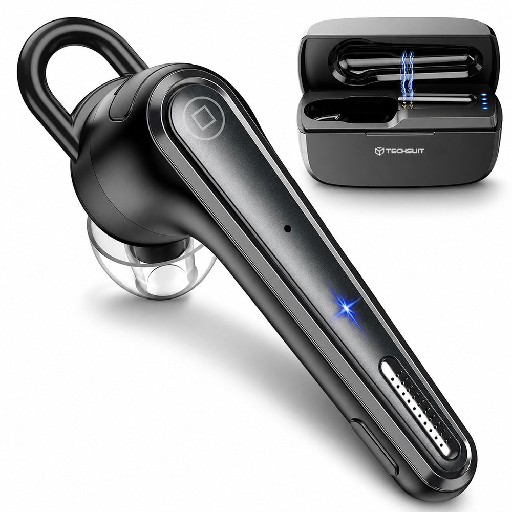 Kit mains libres Bluetooth Techsuit Voicera CB3, A2DP, Noir