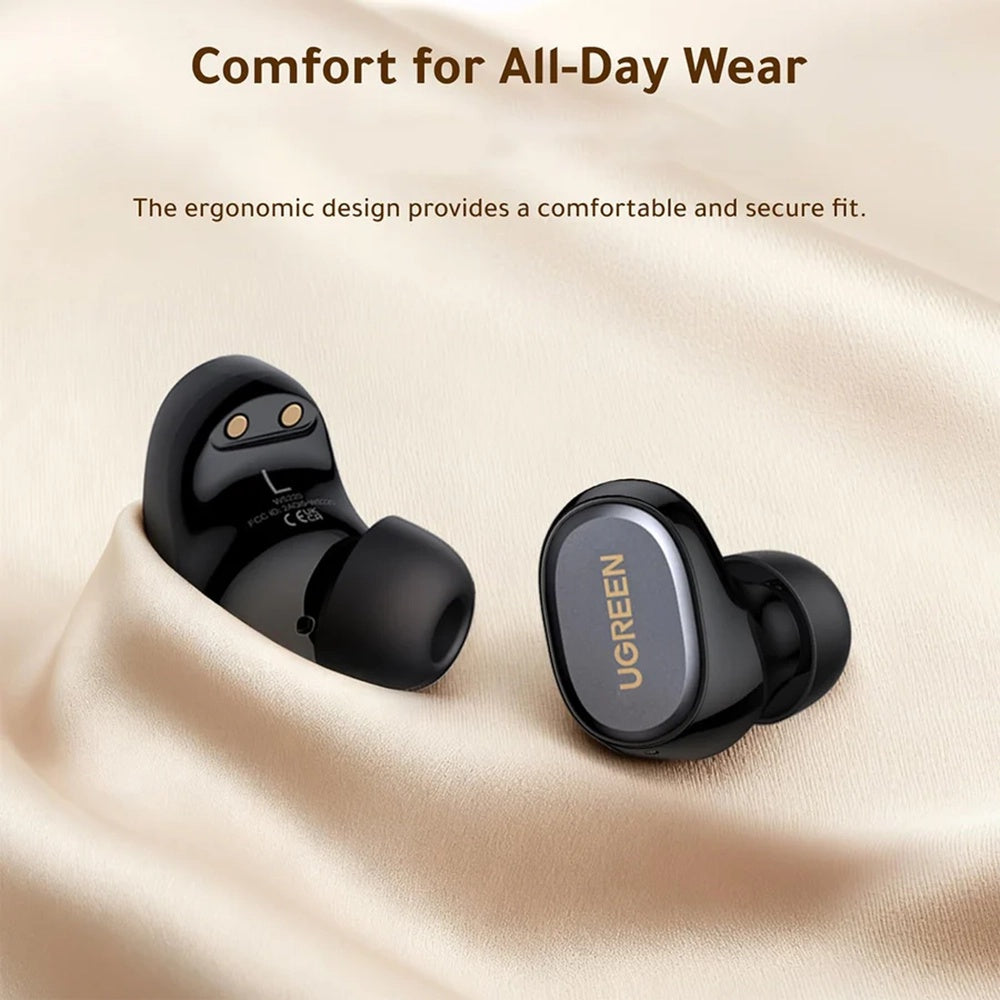 Kit mains libres Bluetooth UGREEN Dots (75628), TWS, MultiPoint, Noir