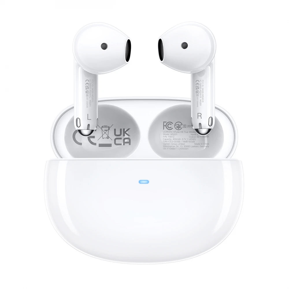 Kit mains libres Bluetooth UGREEN HiTune H5 WS201, TWS, Blanc