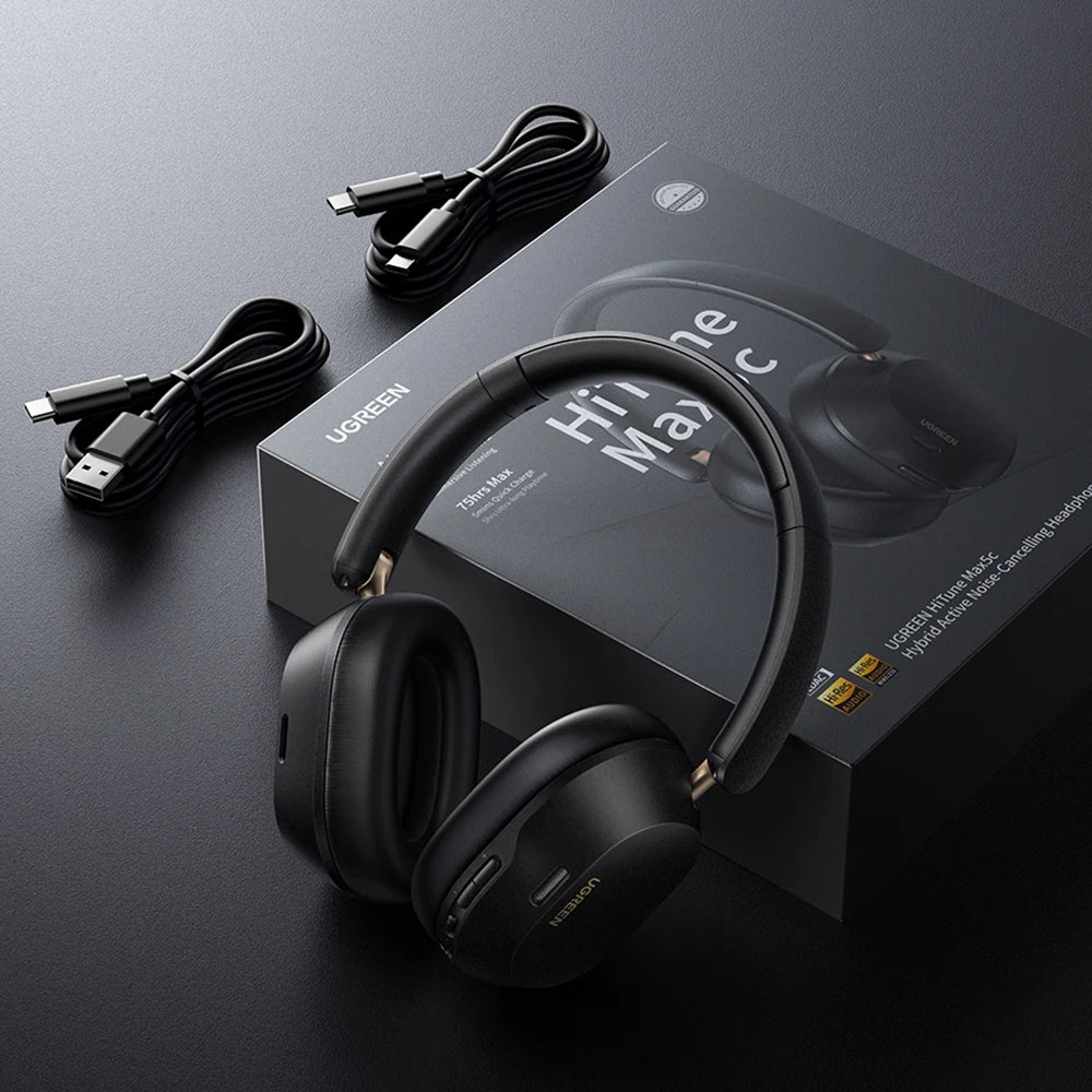 Casque Bluetooth mains libres UGREEN HiTune Max5C HP203, A2DP, ANC, Bleu