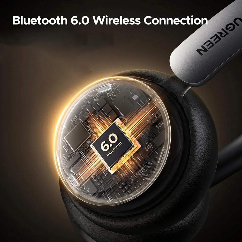 Casque Bluetooth mains libres UGREEN HiTune Studio Plus HP207, A2DP, ANC, Marron