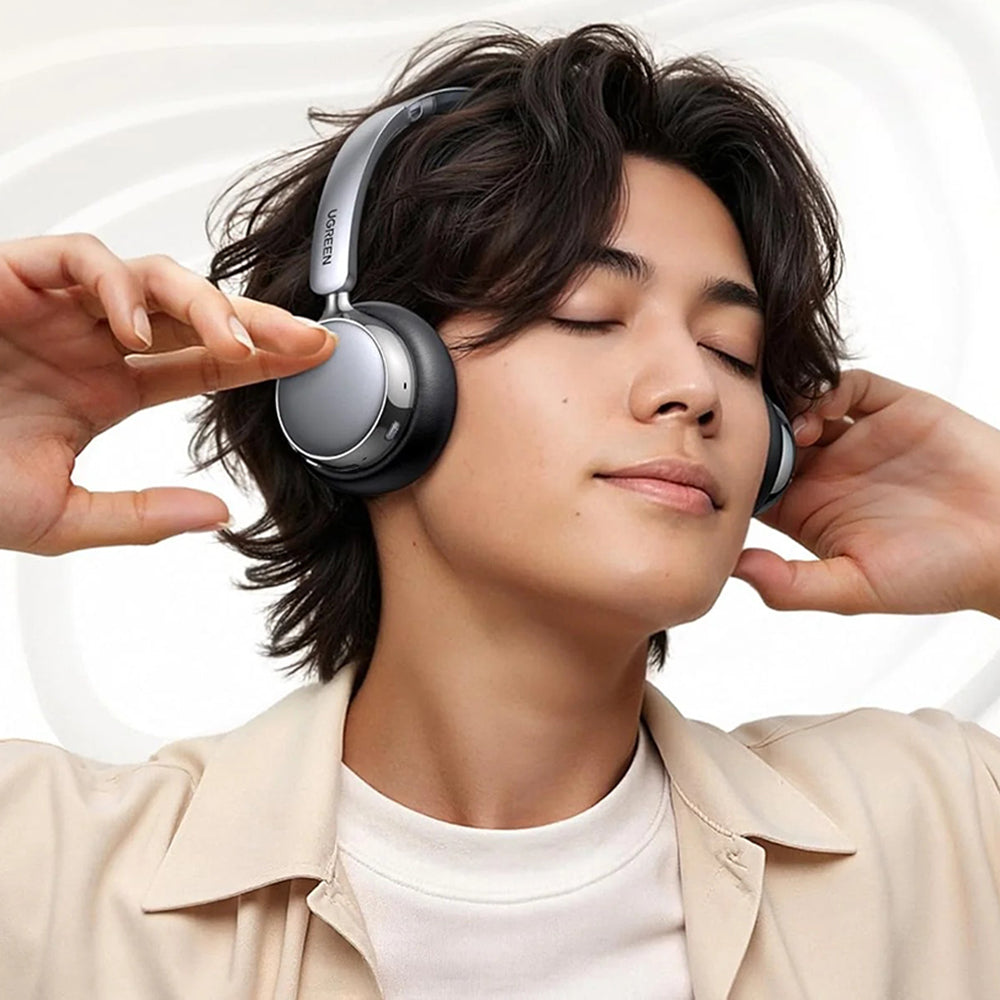 Casque Bluetooth mains libres UGREEN HiTune Studio Plus HP207, A2DP, ANC, Marron