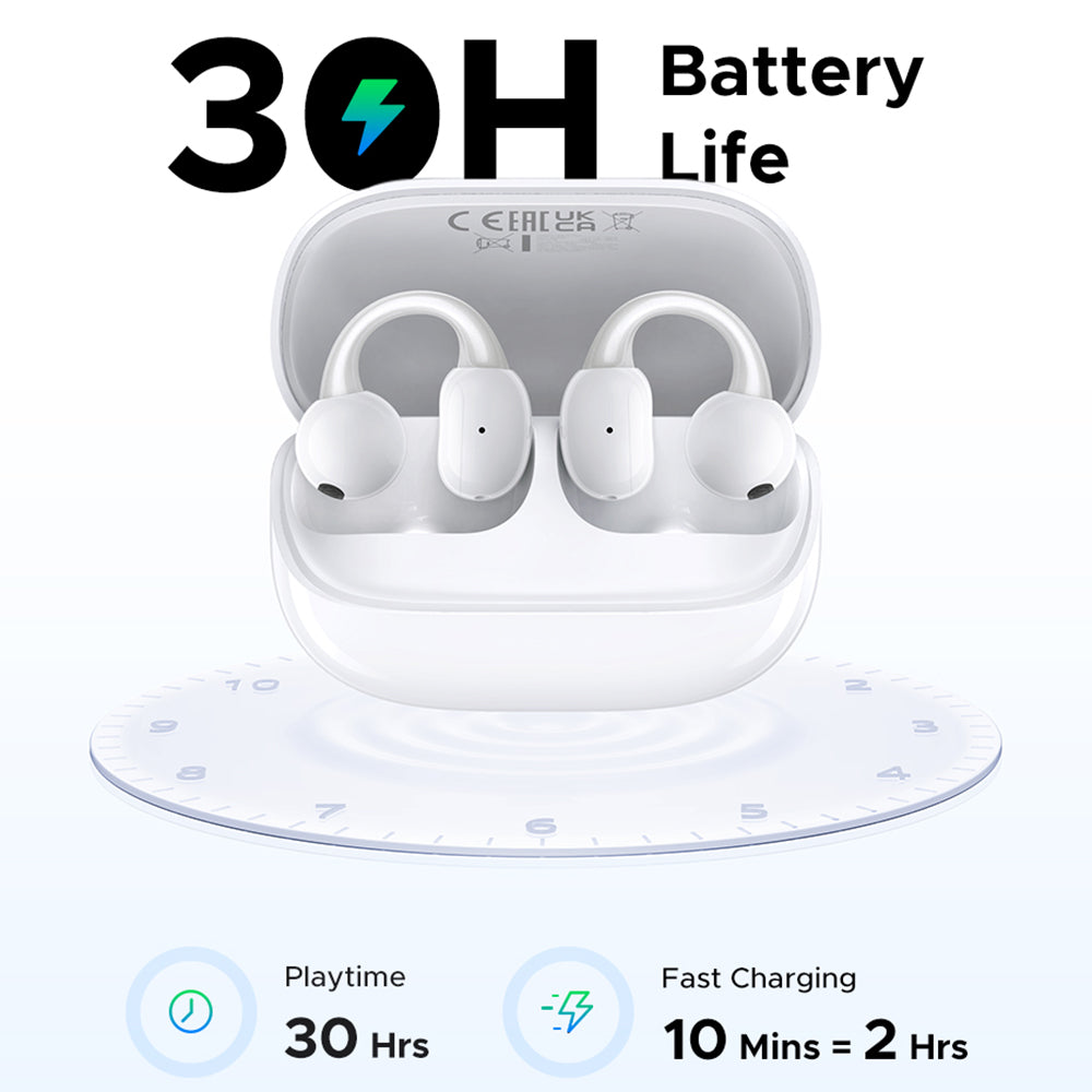 Kit mains libres Bluetooth UGREEN S6 ClipBuds Magic WS208, TWS, Blanc