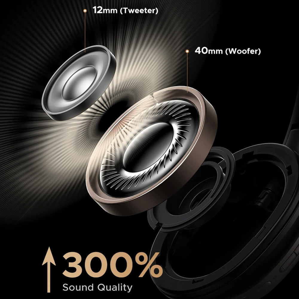 Kit mains libres Bluetooth UGREEN Studio Pro HP206, A2DP, ANC, Noir