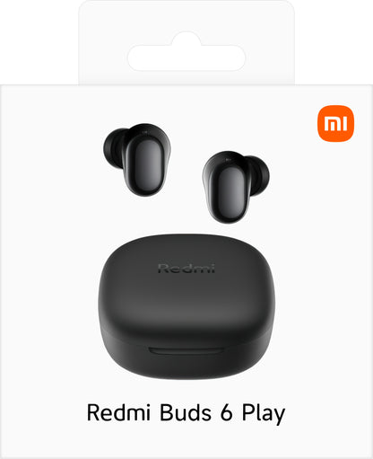 Kit mains libres Bluetooth Xiaomi Redmi Buds 6 Play, TWS, ANC, Noir BHR8776GL 