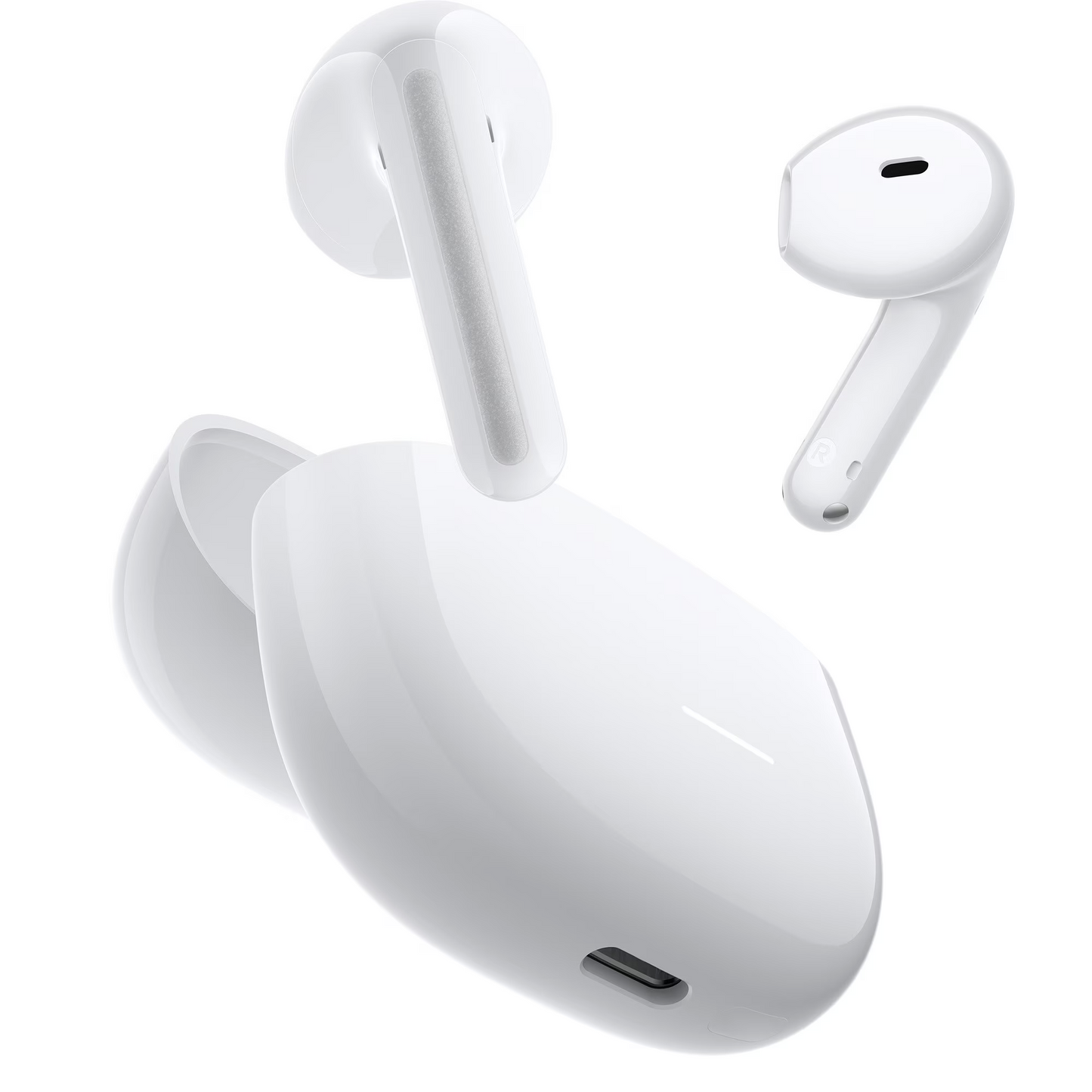 Kit mains libres Bluetooth Xiaomi Redmi Buds 8 Active, TWS, MultiPoint, Blanc BHR08JUGL