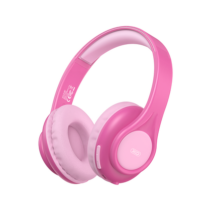 Kit mains libres Bluetooth XO Design BE54 Cartoon Kids, A2DP, Rose