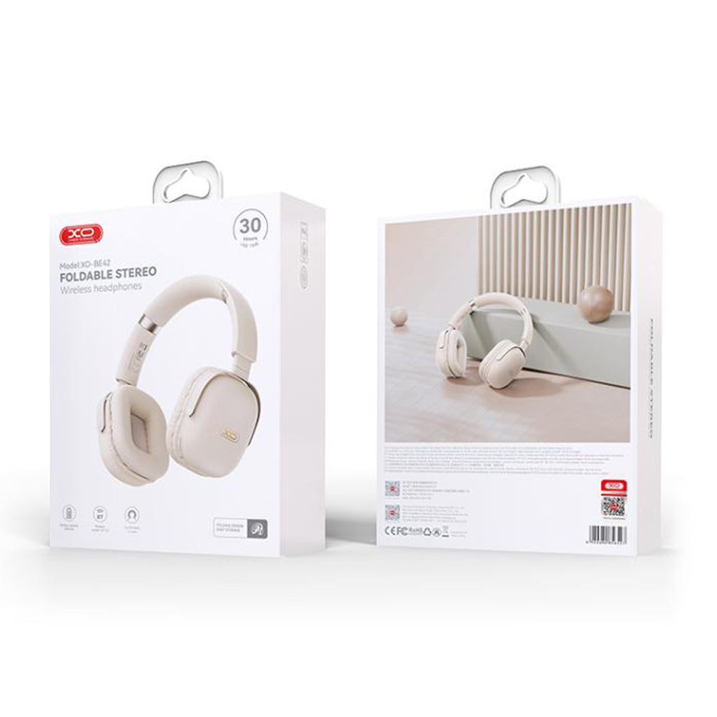Kit mains libres Bluetooth XO Design BE42, A2DP, Beige