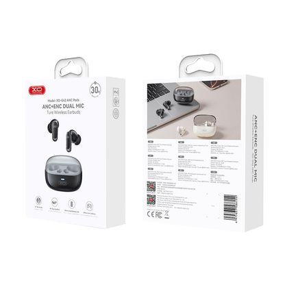 Kit mains libres Bluetooth XO Design G42, TWS, ANC, Noir