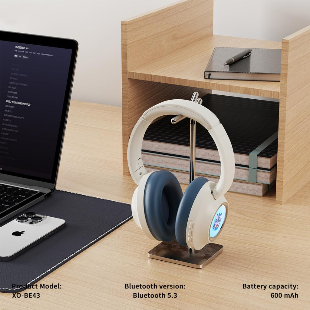 Kit mains libres Bluetooth XO Design BE43, A2DP, Bleu