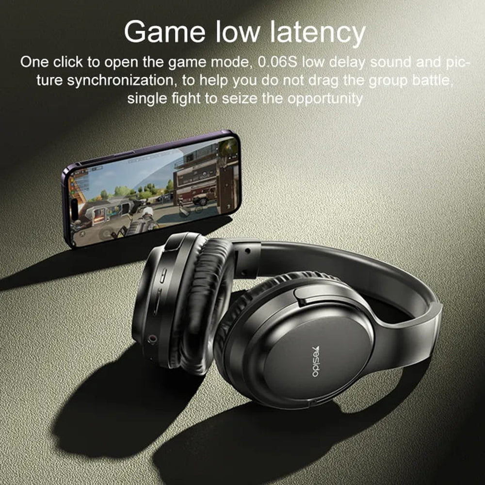 Kit mains libres Bluetooth Yesido EP04, A2DP, Noir