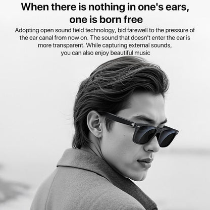 Handsfree Bluetooth Yesido IO35, Type Lunettes de Soleil Unisex, A2DP, Noir