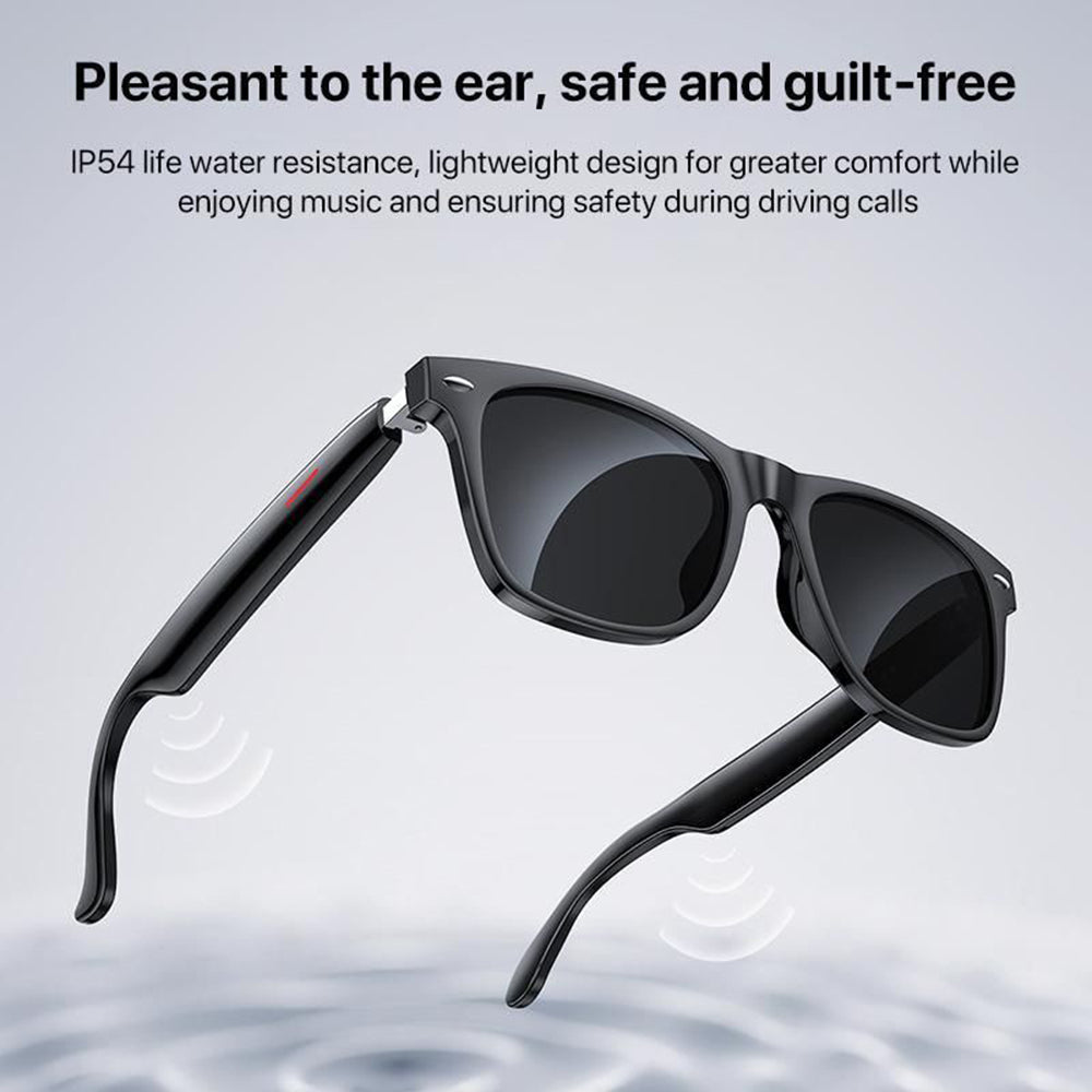 Handsfree Bluetooth Yesido IO35, Type Lunettes de Soleil Unisex, A2DP, Noir