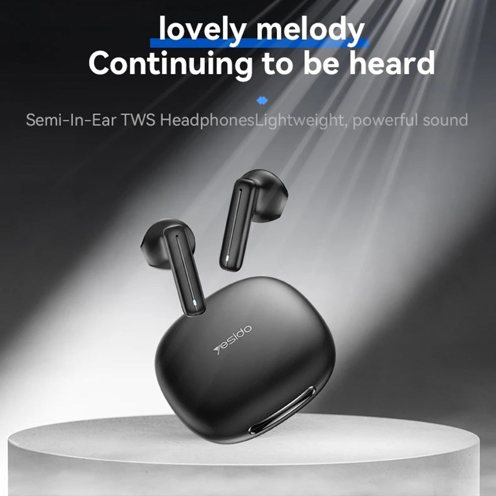 Kit mains libres Bluetooth Yesido TWS25, TWS, Noir