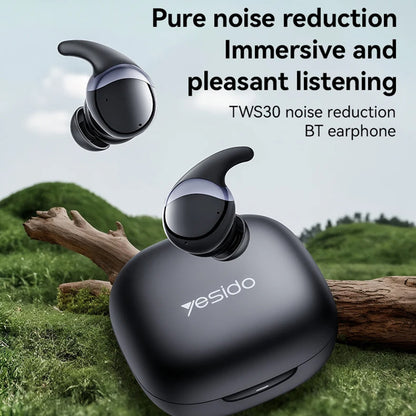 Kit mains libres Bluetooth Yesido TWS30, TWS, ANC, Noir