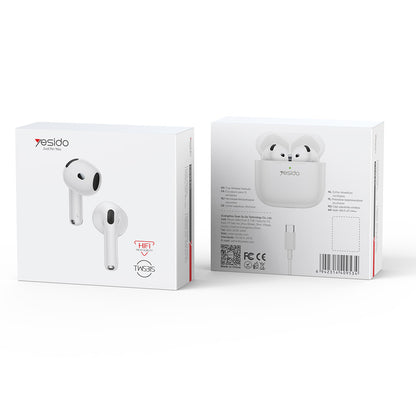 Kit mains libres Bluetooth Yesido TWS31S, TWS, Blanc
