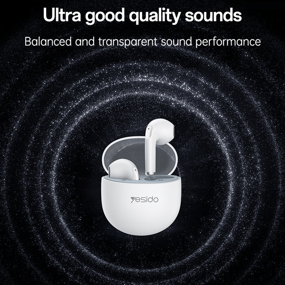 Kit mains libres Bluetooth Yesido TWS35, TWS, Blanc