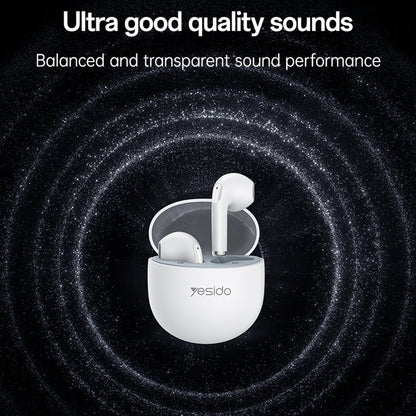 Kit mains libres Bluetooth Yesido TWS35, TWS, Blanc