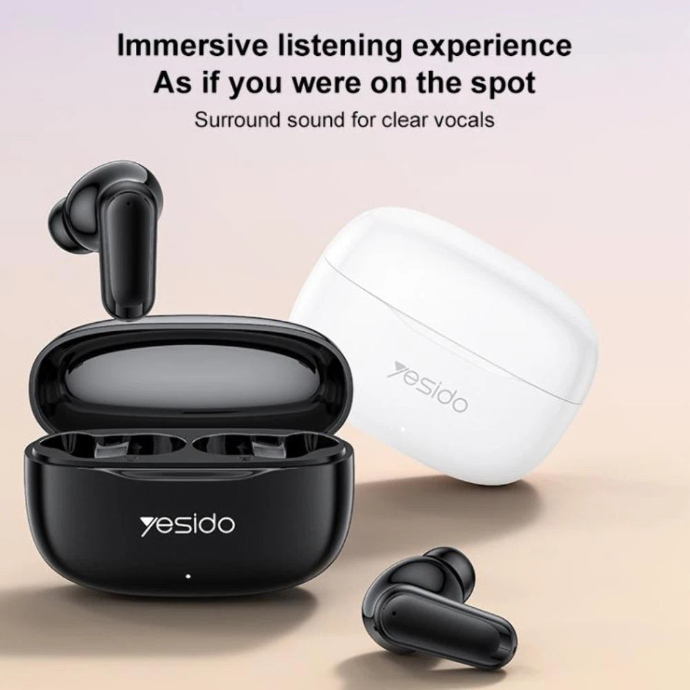 Kit mains libres Bluetooth Yesido TWS38, TWS, Noir