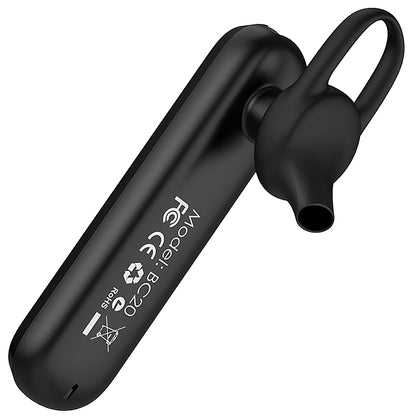 Kit mains libres Bluetooth Borofone BC20 Smart Business, A2DP, Noir