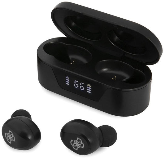 Kit mains libres Bluetooth Guess Classic Logo, TWS, Noir