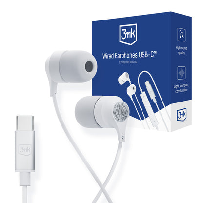 Kit mains libres USB-C 3MK, blanc 