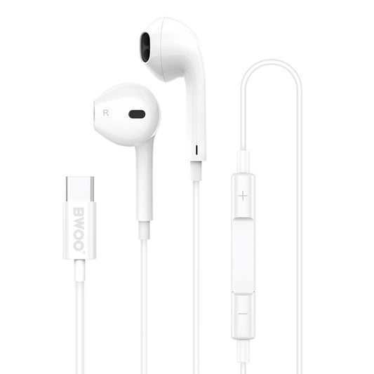 Casque mains libres USB-C BWOO HF175, Blanc