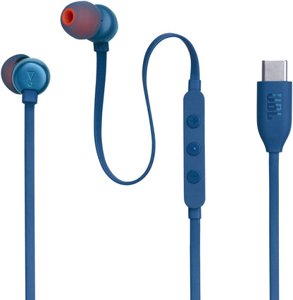 Écouteurs mains libres USB-C JBL Tune 310C, Bleu JBLT310CBLU