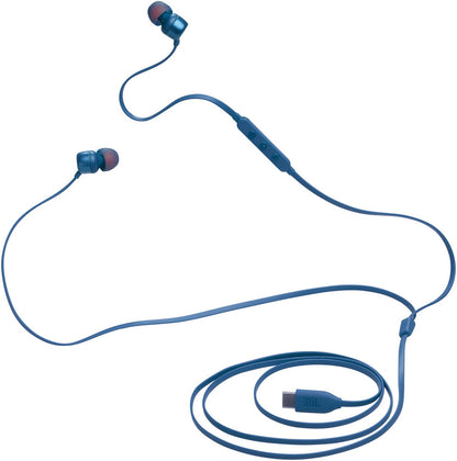 Écouteurs mains libres USB-C JBL Tune 310C, Bleu JBLT310CBLU