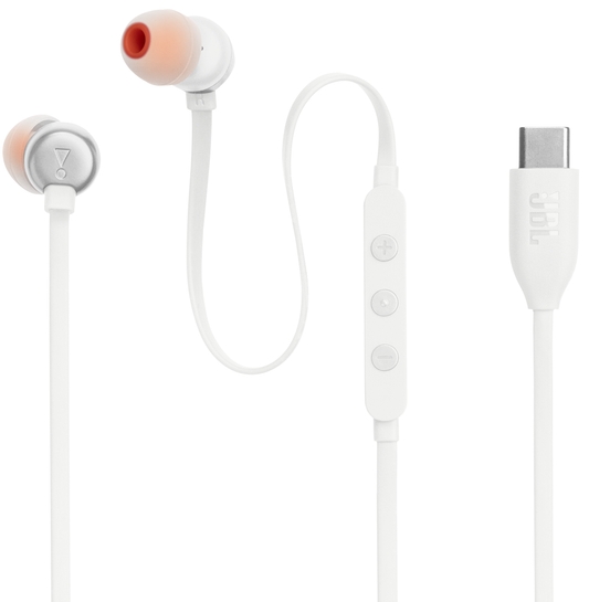 Casque mains libres USB-C JBL Tune 310C, Blanc JBLT310CWHT