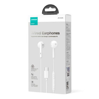 Écouteurs USB-C Joyroom JR-EC05, Blanc