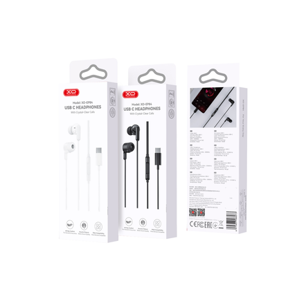 Casque mains libres USB-C XO Design EP84, Noir