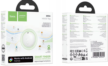 HOCO SmartTag E93A pour la série Android, Blanc