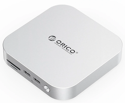 Hub Multifonctionnel Orico MiniLink M49P pour Apple Mac Mini M4, 9-en-1, Argent