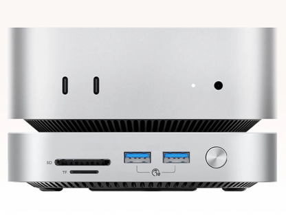 Hub Multifonctionnel Orico MiniLink M49P pour Apple Mac Mini M4, 9-en-1, Argent
