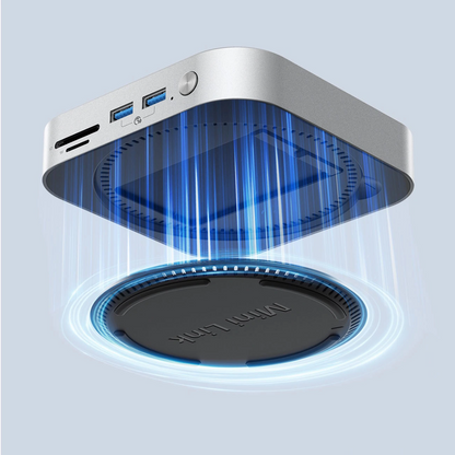 Hub Multifonctionnel Orico MiniLink M49P pour Apple Mac Mini M4, 9-en-1, Argent