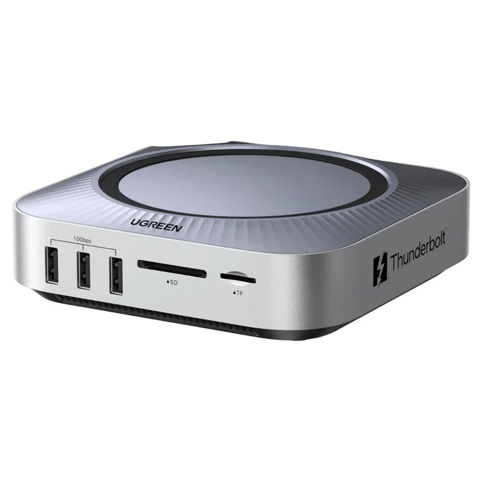 Hub multifonction UGREEN Revodok Maxidok (85883EU) pour Apple Mac Mini M4 / Mini M4 Pro, 10-en-1, argent