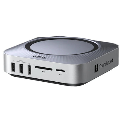 Hub multifonction UGREEN Revodok Maxidok (85883EU) pour Apple Mac Mini M4 / Mini M4 Pro, 10-en-1, argent