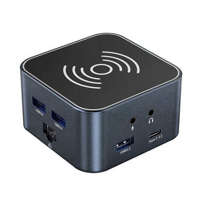 Hub Multifonctionnel WZK WHBC09Y8S, 12en1, Gris