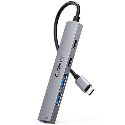 Hub USB-C Orico YSB4-U2, 1 x USB-A 3.0 - 2 x USB-A - 2 x USB-C, Gris