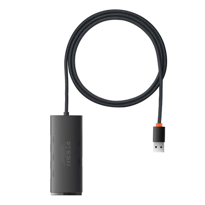 Hub USB Baseus Lite, 5en1, Noir WKQX030101